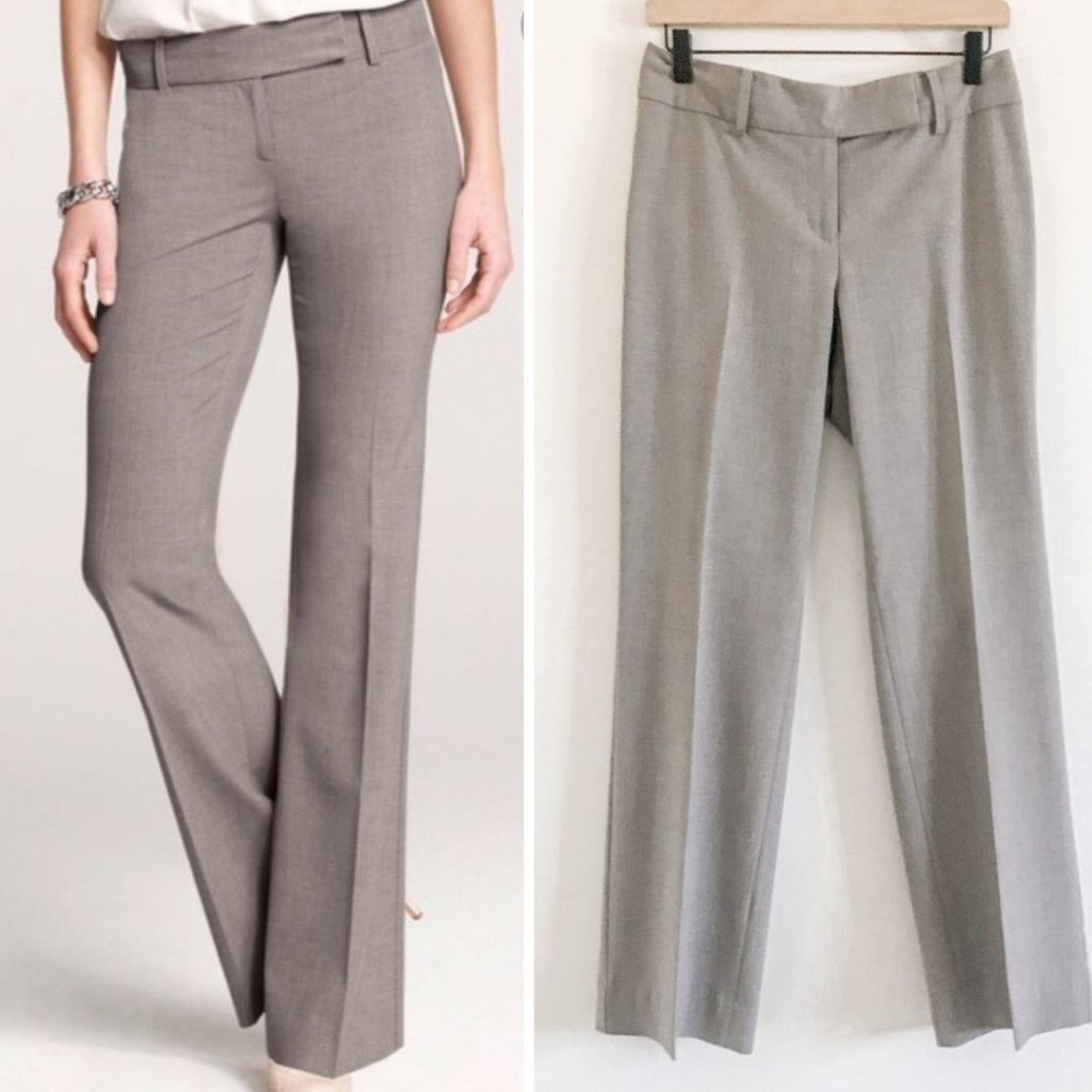 New Ann Taylor Neutral Trouser Work Dress Pants Size 4 Petite